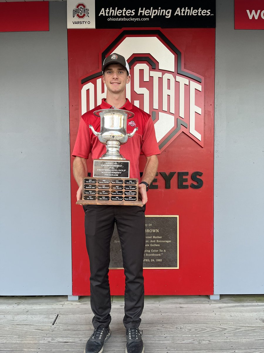Ohio State University Professional Golf Management (@ohiostatepgm) on Twitter photo Congratulations to our 2023 OSU PGM Club Champion, <a href="/WillBrubaker12/">Will Brubaker</a>. Will, a freshman from Arcanum, OH, came through on the back nine to take home the title on the difficult OSU Scarlet course. Great playing, Will! ⛳️🏌️🥇 Congratulations to our 2023 OSU PGM Club Champion, <a href="/WillBrubaker12/">Will Brubaker</a>. Will, a freshman from Arcanum, OH, came through on the back nine to take home the title on the difficult OSU Scarlet course. Great playing, Will! ⛳️🏌️🥇