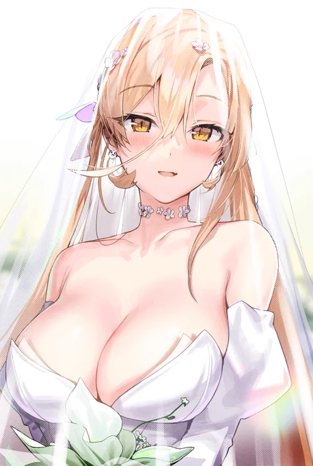 昔描いたニュイちゃん 誕生日なので・・・ #ソシ絵ール