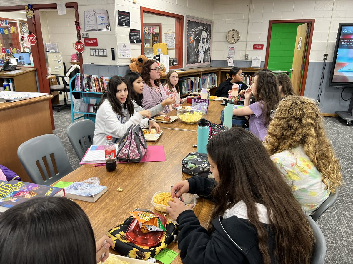 Sterling MS Library (@stm_library) on Twitter photo First Project Lit club meeting of 23-24 was a success!! Students enjoyed Ophie’s Ghosts and had a blast discussing the book over lunch. <a href="/SterlingMiddle1/">Sterling MS</a> #projectlit #6thgrade #ophiesghosts #reading #schoolLibrary #lcps24 First Project Lit club meeting of 23-24 was a success!! Students enjoyed Ophie’s Ghosts and had a blast discussing the book over lunch. <a href="/SterlingMiddle1/">Sterling MS</a> #projectlit #6thgrade #ophiesghosts #reading #schoolLibrary #lcps24