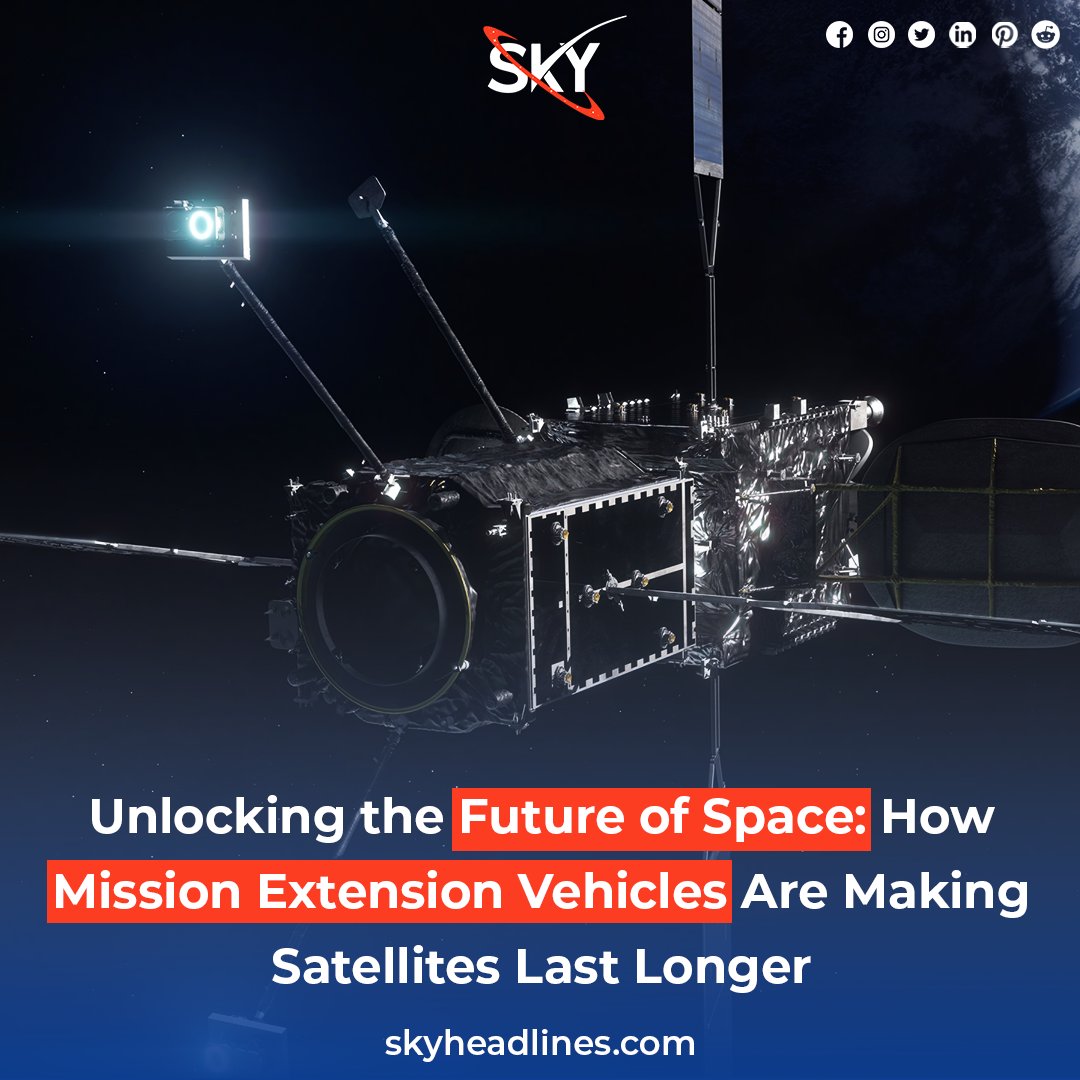 Skyheadliness's tweet photo. Unlock the future of space with Mission Extension Vehicles! 🛰️ Discover how they're revolutionizing satellite longevity and cutting costs.
https://t.co/9sgVBl0tZ1
.
.
.
.
.
#spacetechnology #MEV #spaceexploration #spacecraft #FutureOfSpace #satellites #skyheadlines https://t.co/cJDpRJoJw8