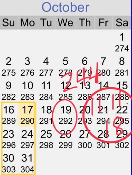 Shanneighteen's tweet image. #Day292=11.11=8.19=8.1&amp;gt;&amp;lt;18 
8+1.9=99=#ninetynineredballoons=#rapture #Ascension 
10.19=119=#marymagdalene 
#73TRUMP2024 
10.18=8.2
365-#Day303=62&amp;gt;&amp;lt;26=#GOD=#EBS
EBS=521=“#DayONE”
131 on July 21=7.2.1=73
7 months 3 days