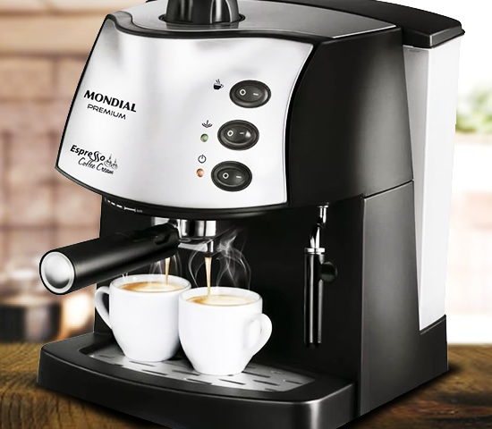 Máquina de Café Espresso Coffee Cream, Mondial, Preto/Inox, 800W, 110V – C-08