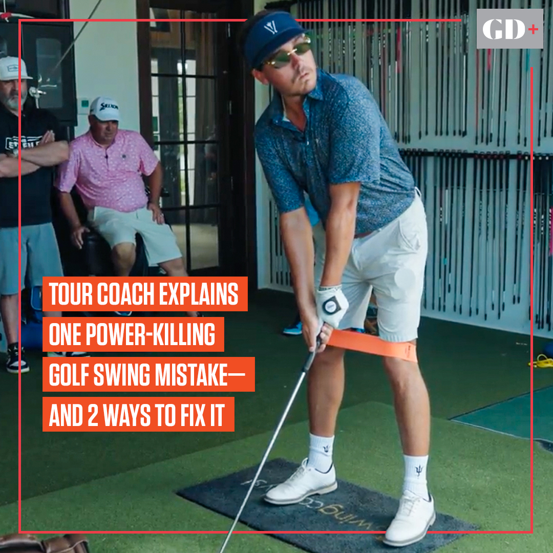 GolfDigest's tweet photo. Golf Digest Top 50 coach Tony Ruggiero explains a common mistake that can rob you of power.

Full story: https://t.co/f5PgM189aG https://t.co/skF6sht9Ey