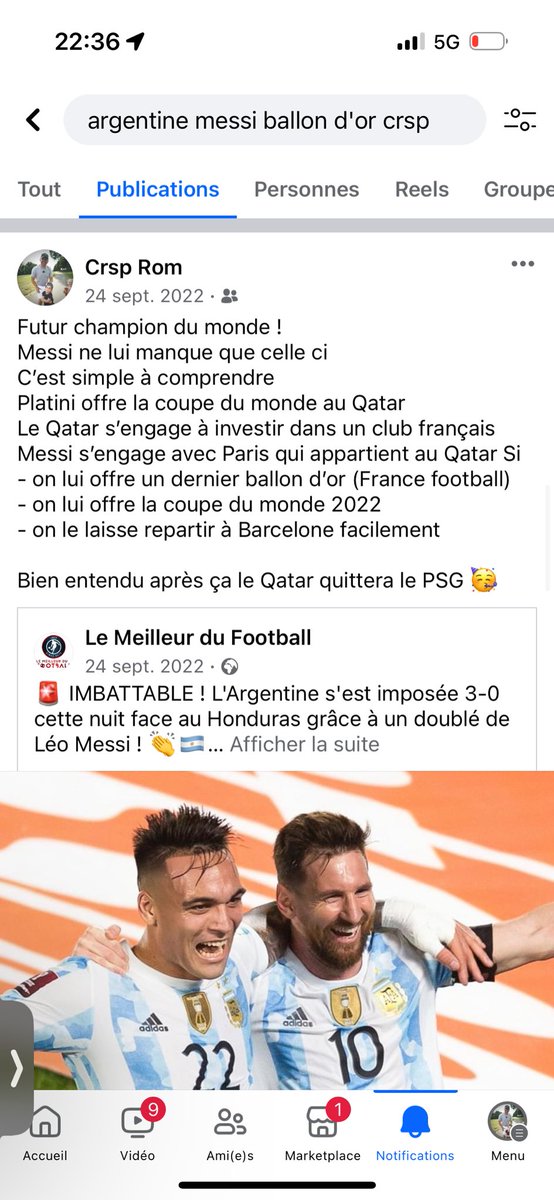 RomCrsp's tweet photo. Je vous avais prévenu 😁

#ballondor2023 #messi #lavenirappartientakylian #francefootball #Prediction https://t.co/qQYpKaKFHS