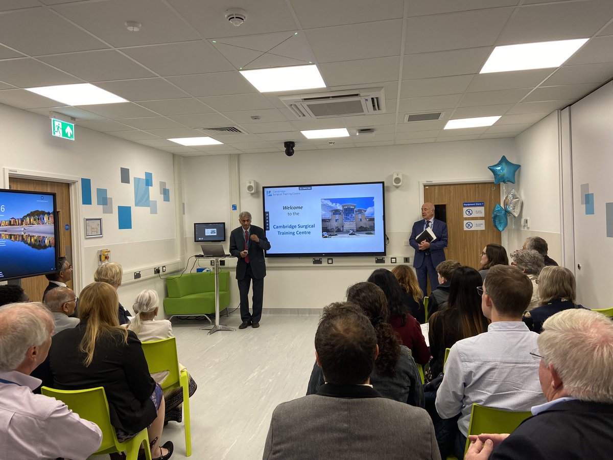 Official opening of the brand new Cambridge Surgical Training Centre today - fantastic simulation training opportunities for our trainees at @CUH_NHS