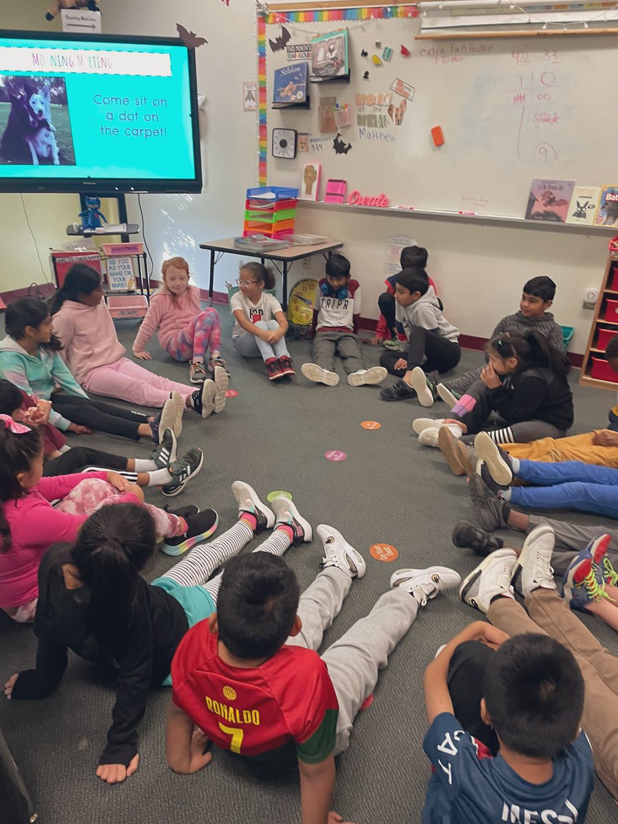 One of my most favorite morning meeting activities is a compliment circle! Love watching these students build strong relationships in our classroom community! <a href="/CarpElem/">Carpenter Elementary</a>