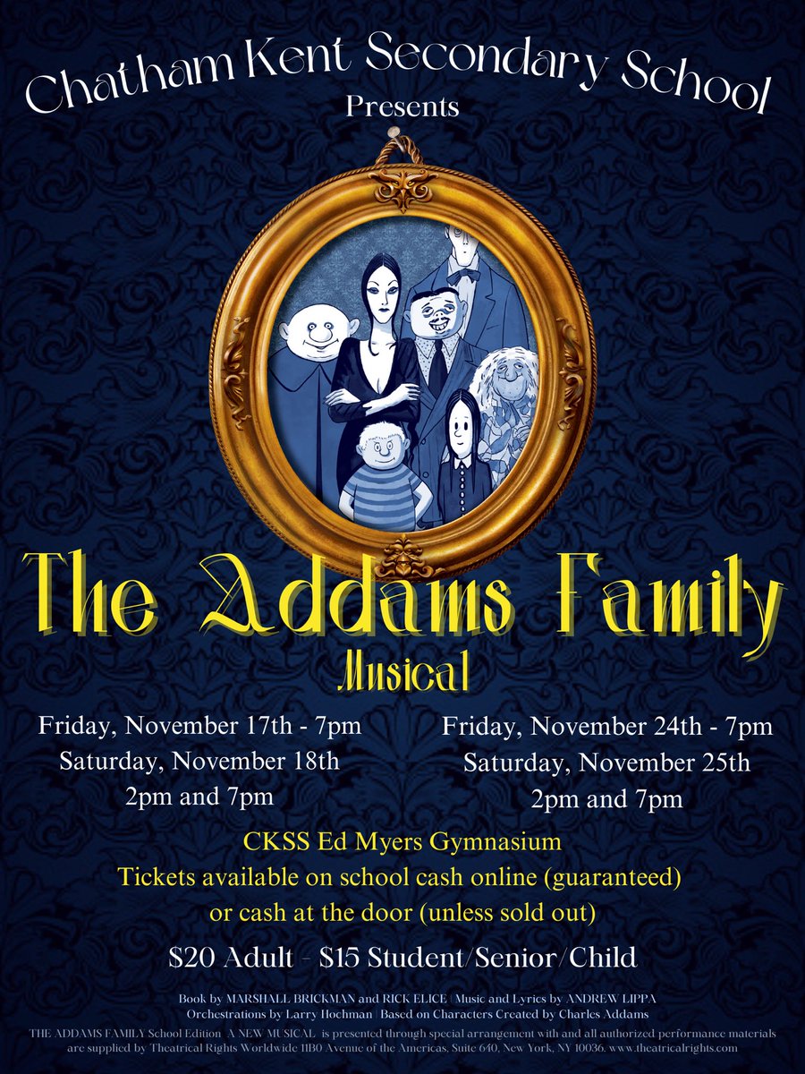 The countdown is on! Get your tickets for our upcoming production of The Addams Family through School Cash Online can01.safelinks.protection.outlook.com/?url=https%3A%…