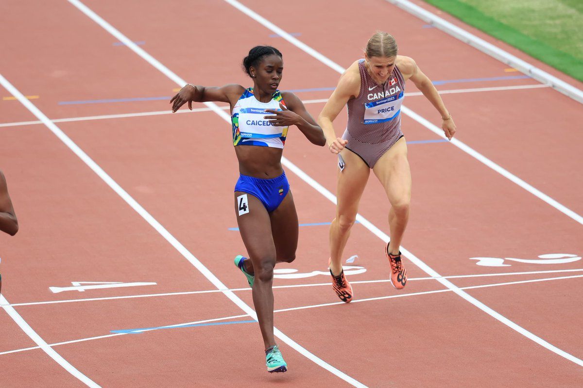 ECUADORolimpico's tweet photo. ATLETISMO

Nicole Caicedo se mete en la final de los 400 m planos tras ubicarse tercera en la semifinal Heat 1 con tiempo 52.32 segundos

#TeamEcuador🇪🇨
#Santiago2023 https://t.co/2PUmywxj4W