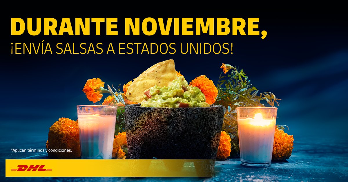 DHLMex's tweet photo. Una salsa verde, roja, habanera o macha, ¡todas las puedes enviar a Estados Unidos! Conoce todos los productos que puedes enviar aquí: https://t.co/PyoAbEd84K https://t.co/oqD8dkP75m