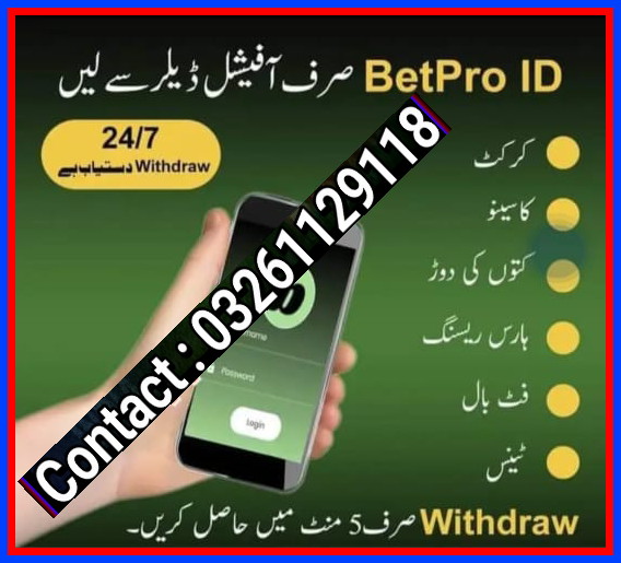Betproexch7's tweet image. 0326-1129118 (whatsapp)
Get your ID today from 2000 deposit only
Betpro Brings you to #Exciting games like #Cricket #Football #Greyhound #HorseRacing #Tennis &amp;amp; #casino #BBL #wbbl #Online #betting #Pakistan #ShameOnYouZakaAshraf #BabarAzamIsMyCaptian