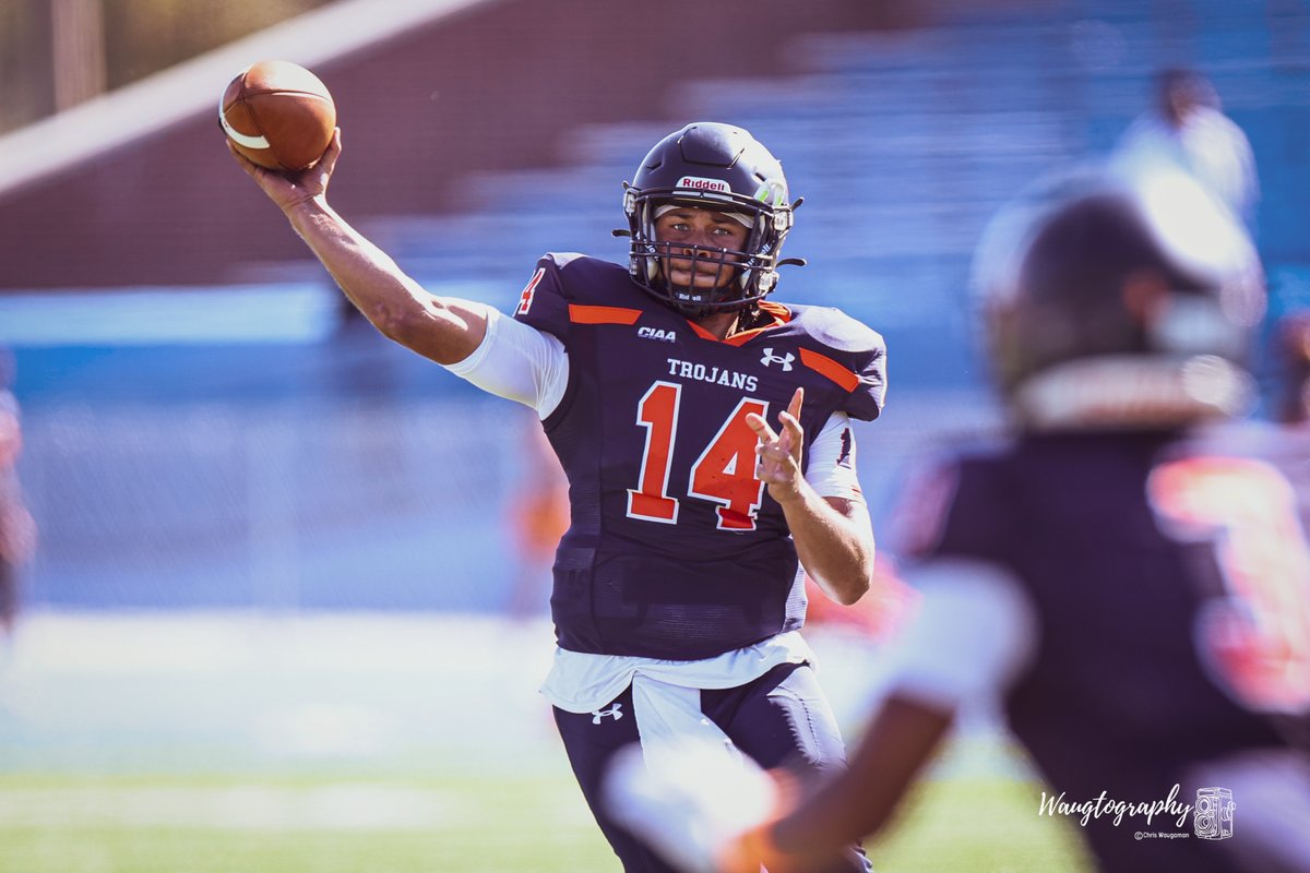 Jordan Davis was named QB of the week after his five-touchdown half in VSU 75-25 win over Lincoln