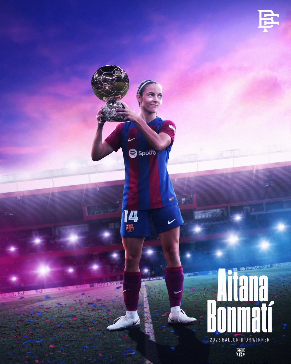 🚨 OFFICIAL | Aitana Bonmatí wins the 2023 Ballon D'or. #BallonDor