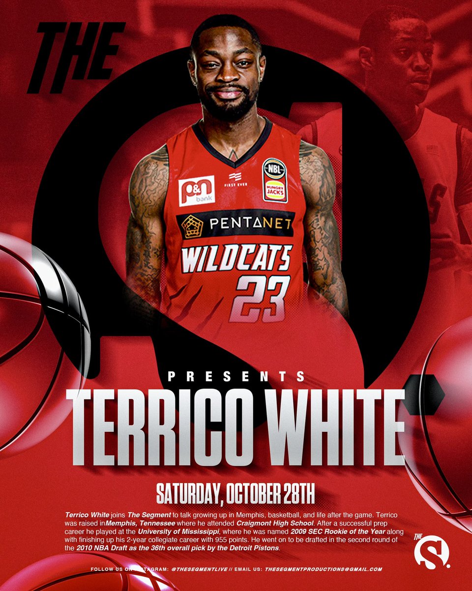 FredNetSports's tweet photo. What a weekend! Had the honor and privilege to bring former #OleMiss Basketball LEGEND , SEC Rookie of the Year and All-Freshmen Team, and 2nd Round Pick of the Detroit Pistons in 2010 , @TerricoWhite5 on @TheSegmentShow ! Can’t wait to get this content cut up for you guys! https://t.co/GHimiPIqCQ