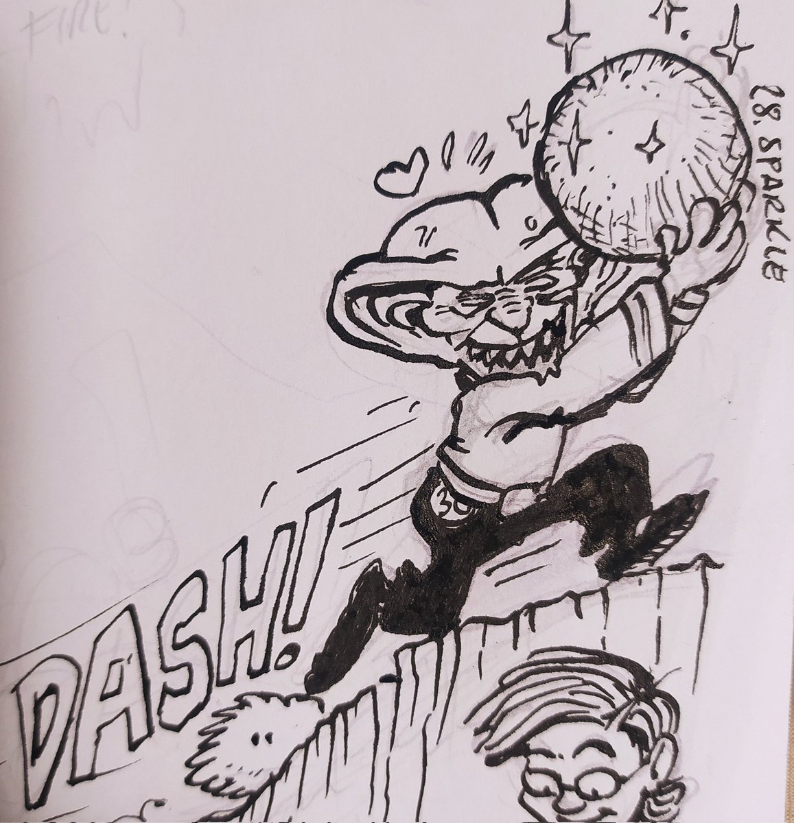 Clone_Artist's tweet photo. #inktober2023 doodle: 30. Rush https://t.co/mSGypLrSB8
