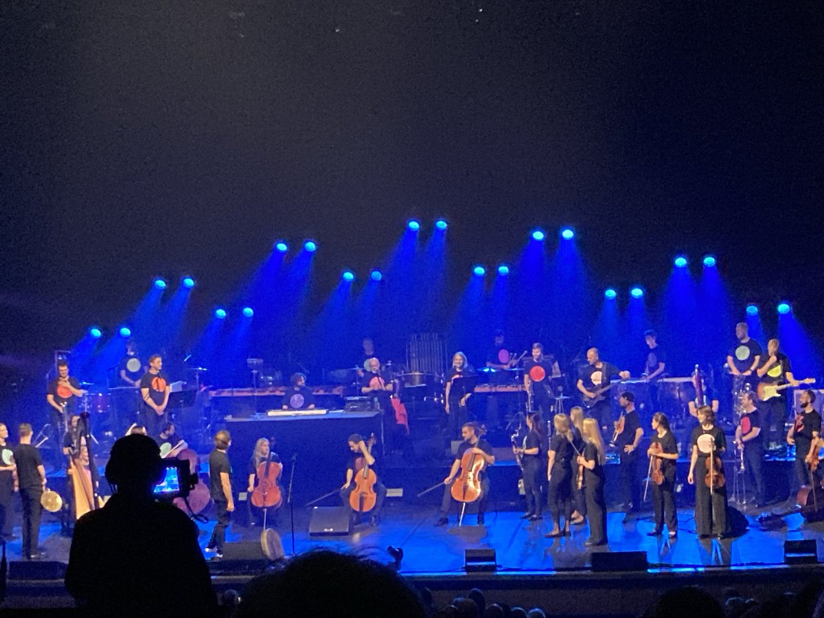 GrahamThom1's tweet image. I had given up hope of ever seeing Brian Eno live. Tonight was well worth the wait. A stunning show with the great man standing centre stage and so much else happening around him