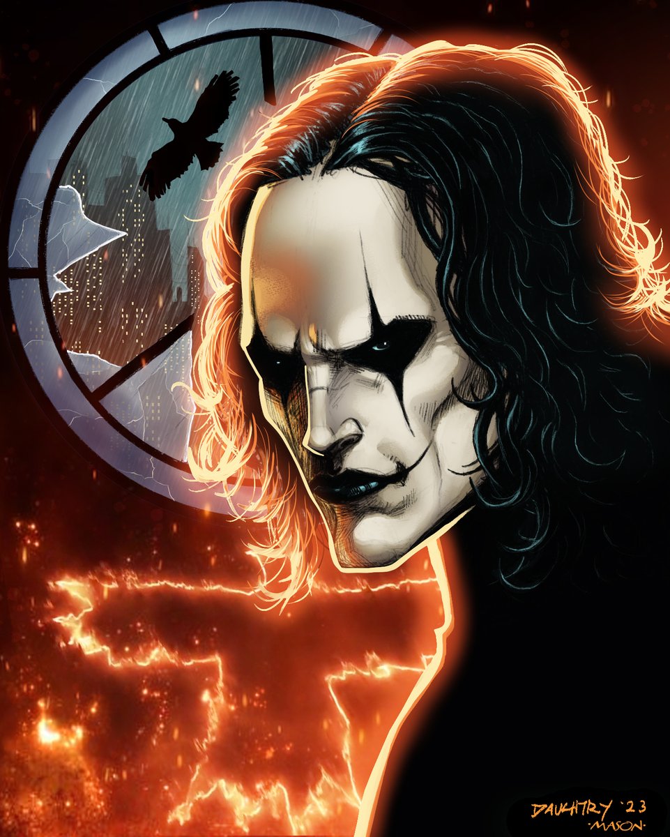 THE CROW
art by Chris Daughtry
colors by Thomas Mason
#chrisdaughtry #daughtry #thomasmason #thecrow #halloween #comics #art