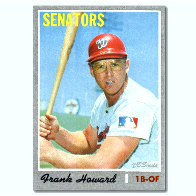 1970 Topps Frank Howard Baseball Card #RIPFrankHoward