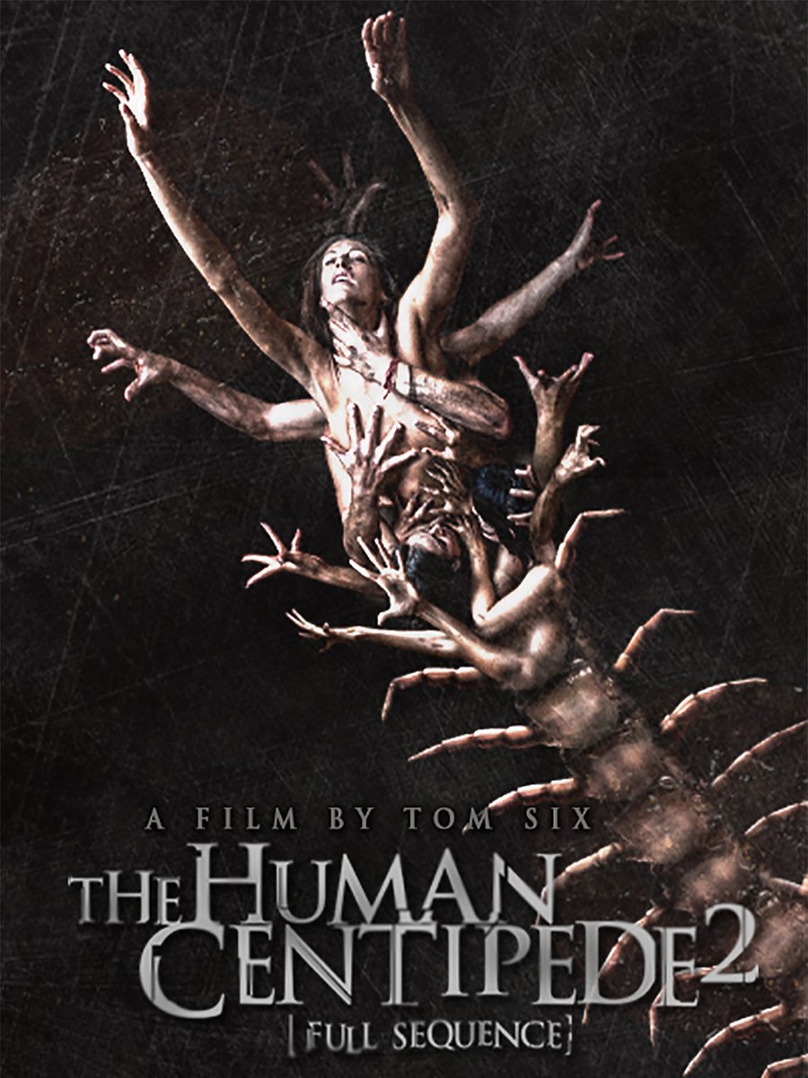 6. THE HUMAN CENTIPEDE 2 (2011): Martin trabaja como vigilante en un  parking. Allí se obsesiona cada noche viendo una y otra vez la película The  Human Centipede y pone en marcha, image size:900x1200