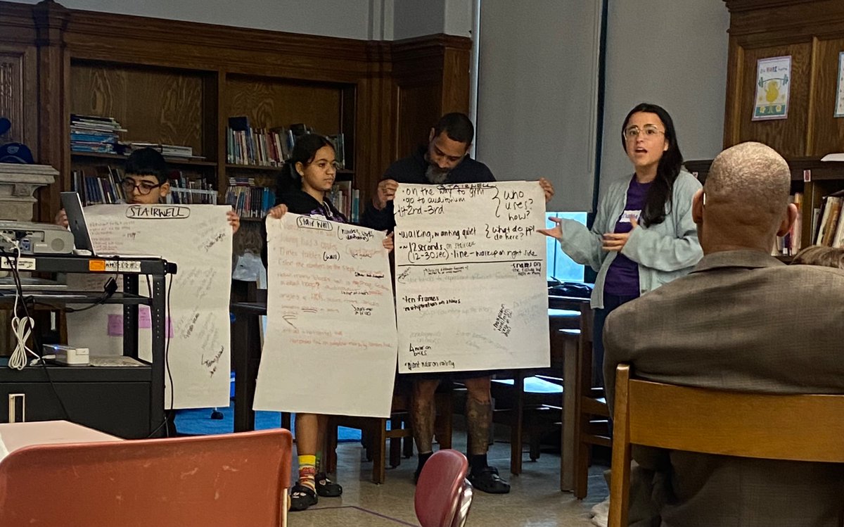 MathWps's tweet image. Students, staff, families and community members shared their ideas for different spaces at Vernon Hill this afternoon during a Co-Design session with MathTalk. @mathtalkpbc  @OCPLwps @worcesterpublic