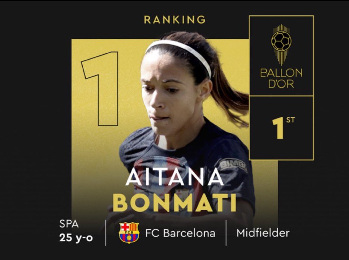👑 Balon de Oro <a href="/AitanaBonmati/">Aitana Bonmatí Conca</a> ⭐️⭐️