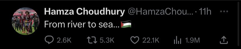 centregoals's tweet image. 🚨🚨| NEW: The FA are set to decide tomorrow on whether to take disciplinary action against Hamza Choudhury after he posted a message in support of Palestine on social media. 

[@SamiMokbel81_DM]