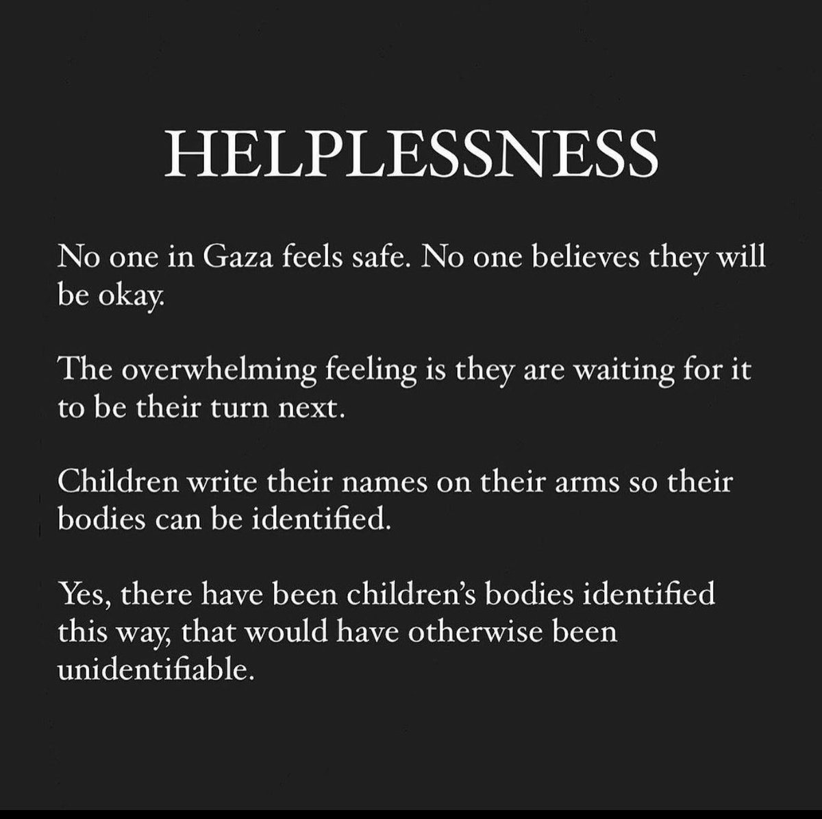 In Gaza, children write their names on their bodies as a precaution in case of death, while children elsewhere simply write their names in their notebooks.😞 #CeaseFireInGaza