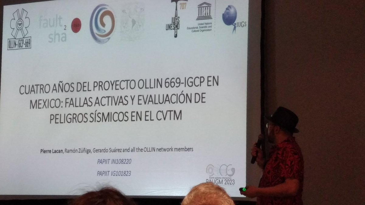 GingerFault's tweet photo. #RAUGM congress in Puerto Vallarta .@PLacanNeotec introducing the @OllinIGCP669 initiative🔝 https://t.co/wYw9Vc7R4w