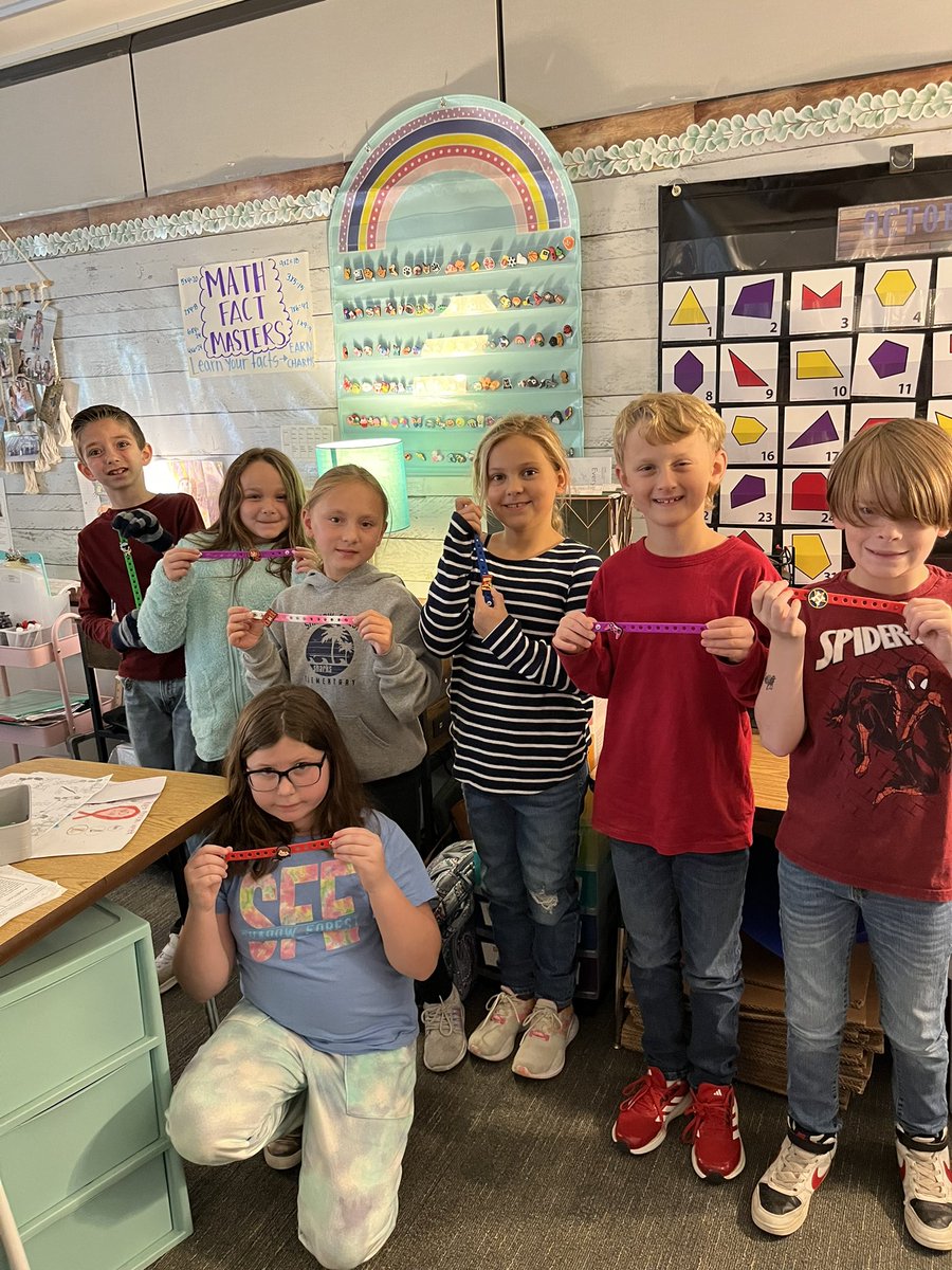 MrsAlley_SFE's tweet image. Third Graders love learning their multiplication facts! Students are earning a croc charm for each set of multiplication facts they master!  ❤️ #motivated #factfluency @HumbleISD_SFE