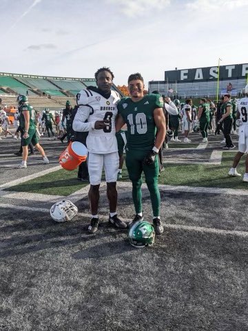 @OLSMFootball brothers for life 🙌🏽
@WMU_Football @antenechukwu & @EMUFB @JoshMcCarty25 #mutualrespect