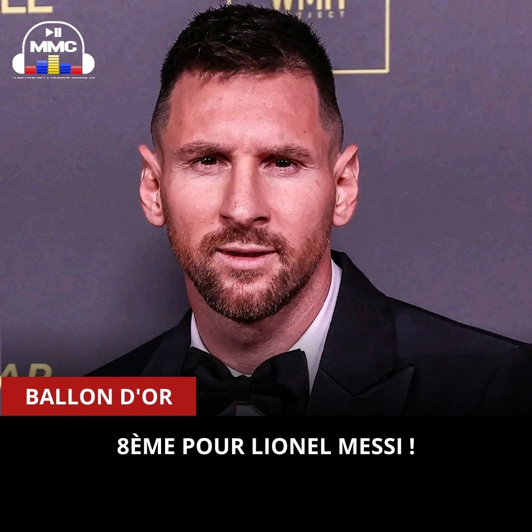 MMCrdc243's tweet photo. 🚨 OFFICIEL | Lionel MESSI remporte son 8ième Ballon d'or de sa carrière. 🥇
#hors-musique #ballondor2023 #messi #mmc243 https://t.co/vGbWaS1jtk
