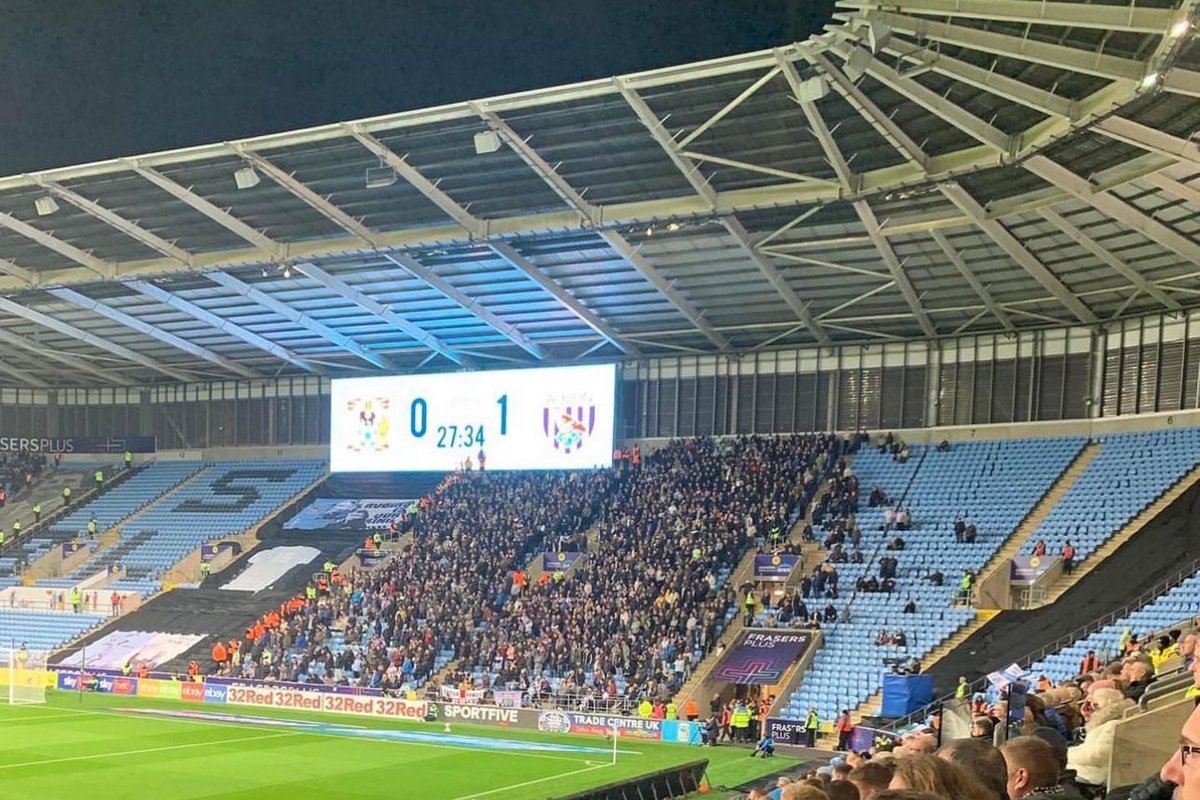 FBAwayDays's tweet image. Top following from West Brom at Coventry this evening.

The game was televised and tickets were £38, so fair play to everyone that travelled. #WBA
