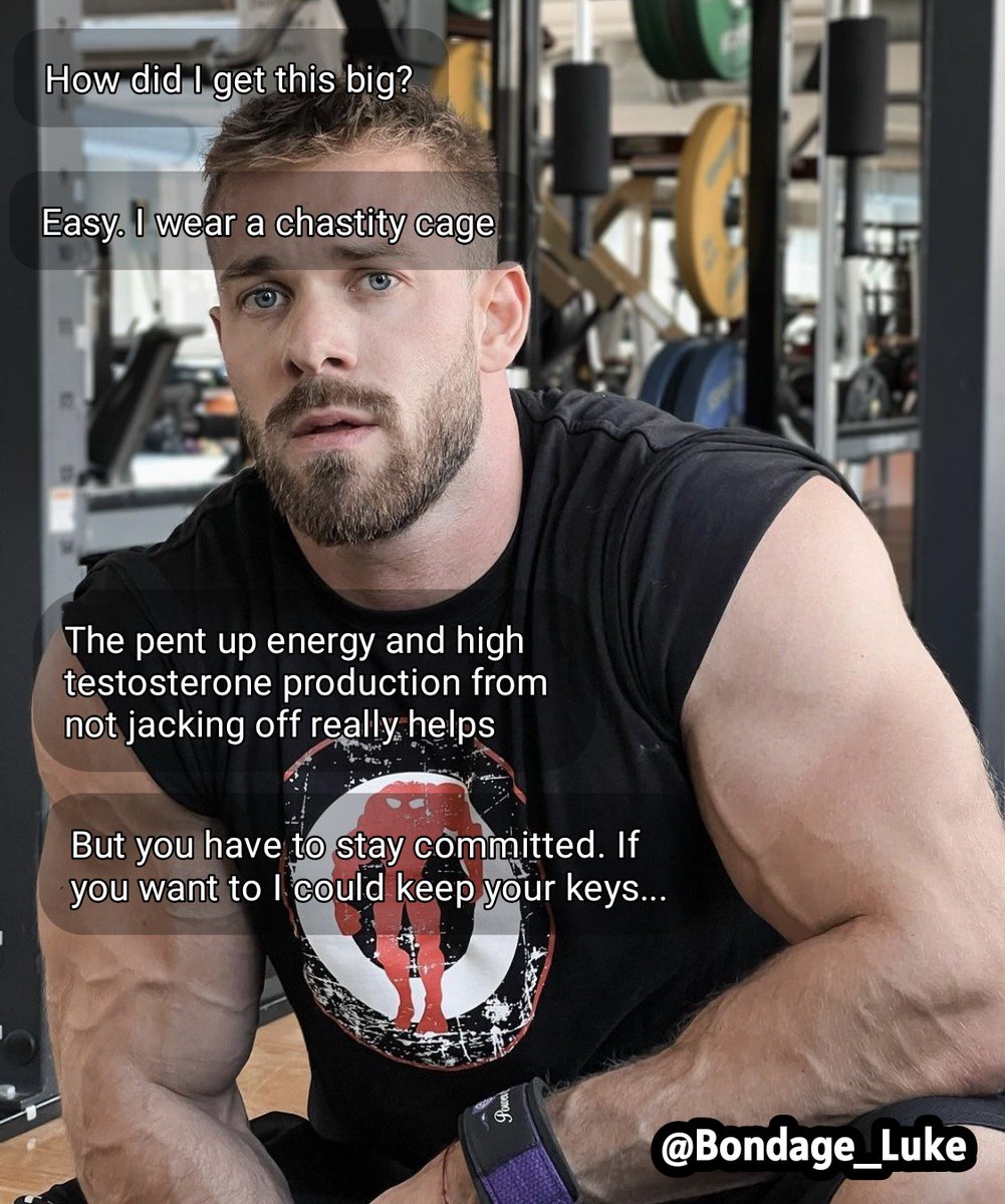 What he isn't telling you is that his cage has been off for months. After a few years off being a locked boy, he got the desire to be an Alpha.

So now you get the one and only chance to be locked by him. Don't worry what happens next, just be a good puppy and stay pent up...