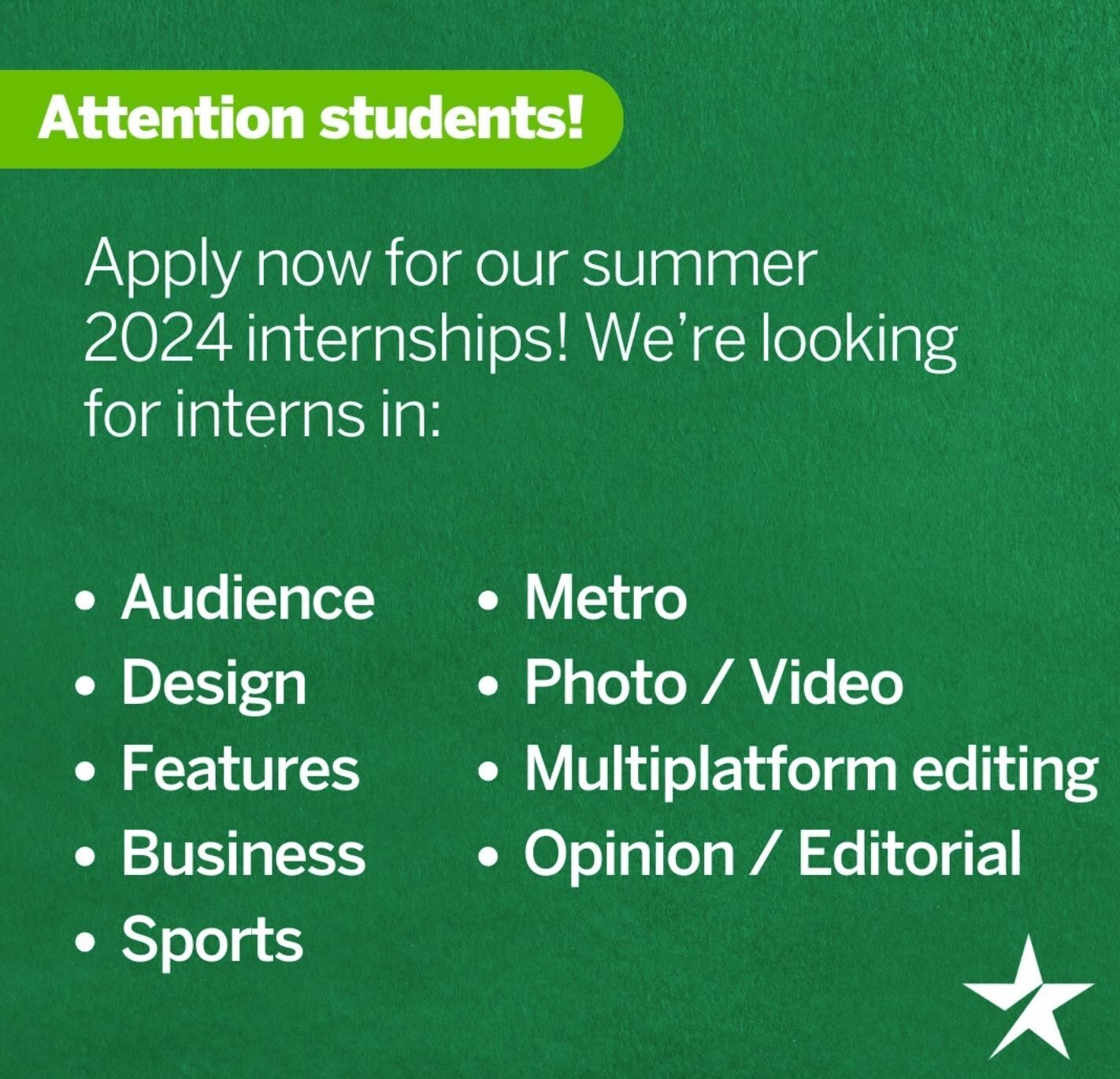 Summer 2025 Editorial Internships Riva Verine