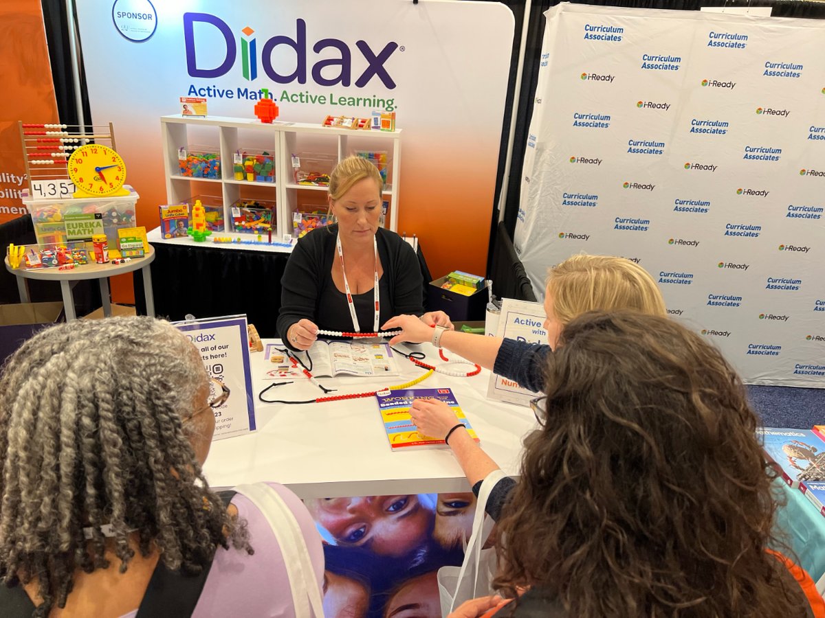 Dr. Alison J. Mello is one of the Co-Authors of our "Working with the Beaded Number Line" Workbook! 🙌

Thanks so much for stopping by and giving a demonstration of the Beaded Number Line! 

Here is the link - didax.com/math/beaded-nu… 

#ActiveLearningWithDidax #NCSM23 #NCSMbold