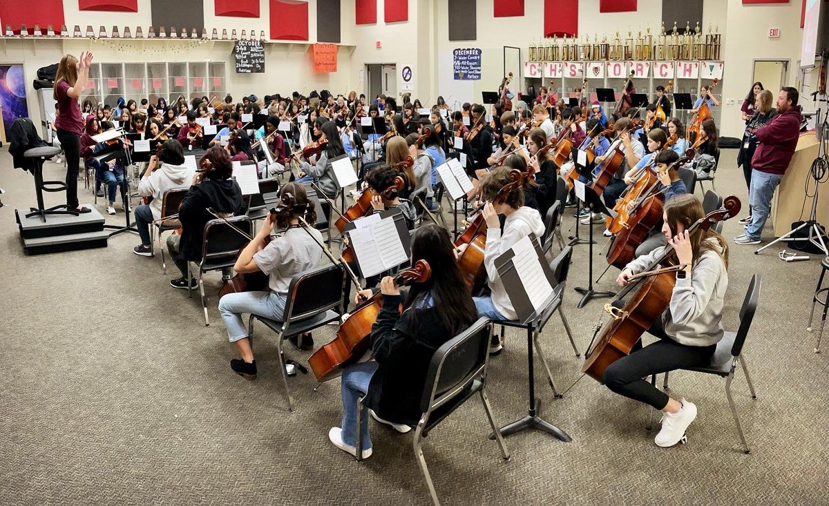 8th Grade Day at Clark HS! Making music side by side with high school students! So Fun!!!