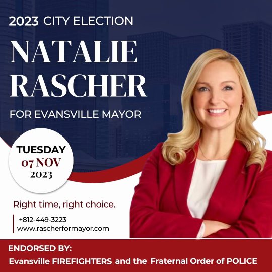 Vote for Republican Natalie Rascher in early voting and on Election Day.