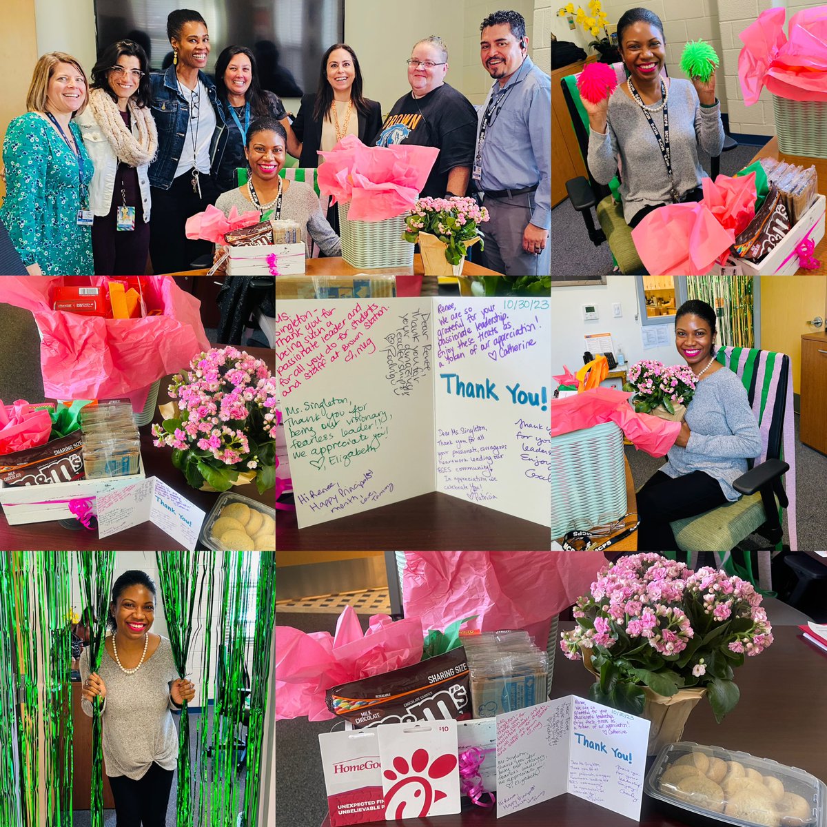#SchoolLeadership is not 4 the faint of ❤️, but all my ❤️ is what the role &amp; my community deserves. 2day, my #BSES Coaches’ team celebrated my leadership 4 #NationalPrincipalsMonth. I’m humbled by their show of love and trust in my leadership. Thank you 4 filling my cup &amp; 💙🤍🧡