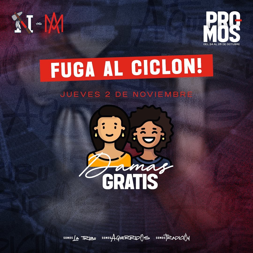 ❗️FUGA AL CICLÓN FAMILIA AGUERRIDO❗️
Estas son nuestras promos para esta serie en casa vs Águilas de Mexicali ⚾️

#SomosLaTribu #SomosAguerridos