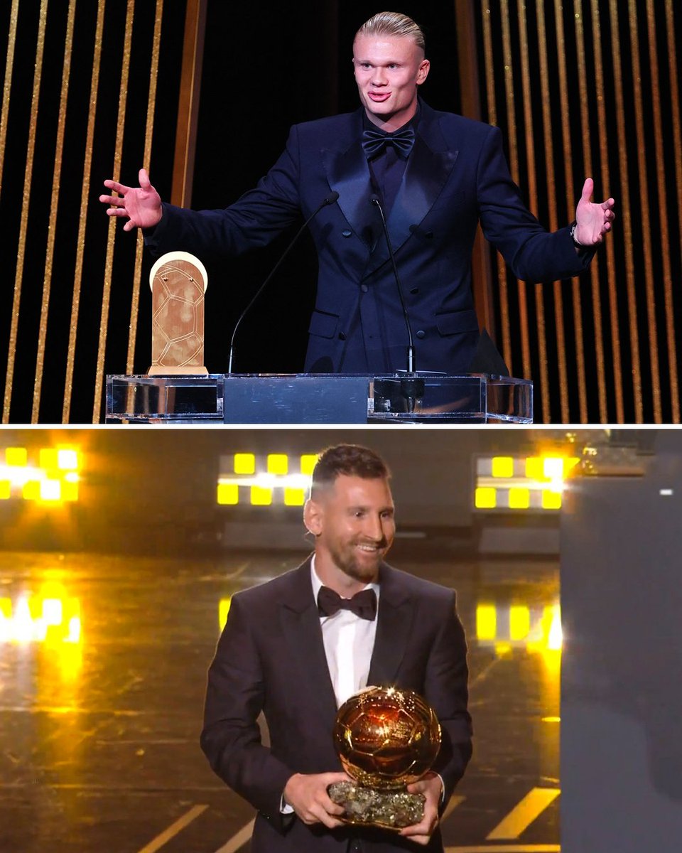 sportbible's tweet image. 🇦🇷 Lionel Messi:
World Cup 🏆
World Cup Golden Ball 🏆
Ligue 1 🏆

🇳🇴 Erling Halaand:
Champions League 🏆
Premier League 🏆
FA Cup 🏆
Premier League Golden Boot 🏆
Premier League Player of the Season 🏆
Premier League Young Player of the Season 🏆
FWA Men’s Footballer of the Year…