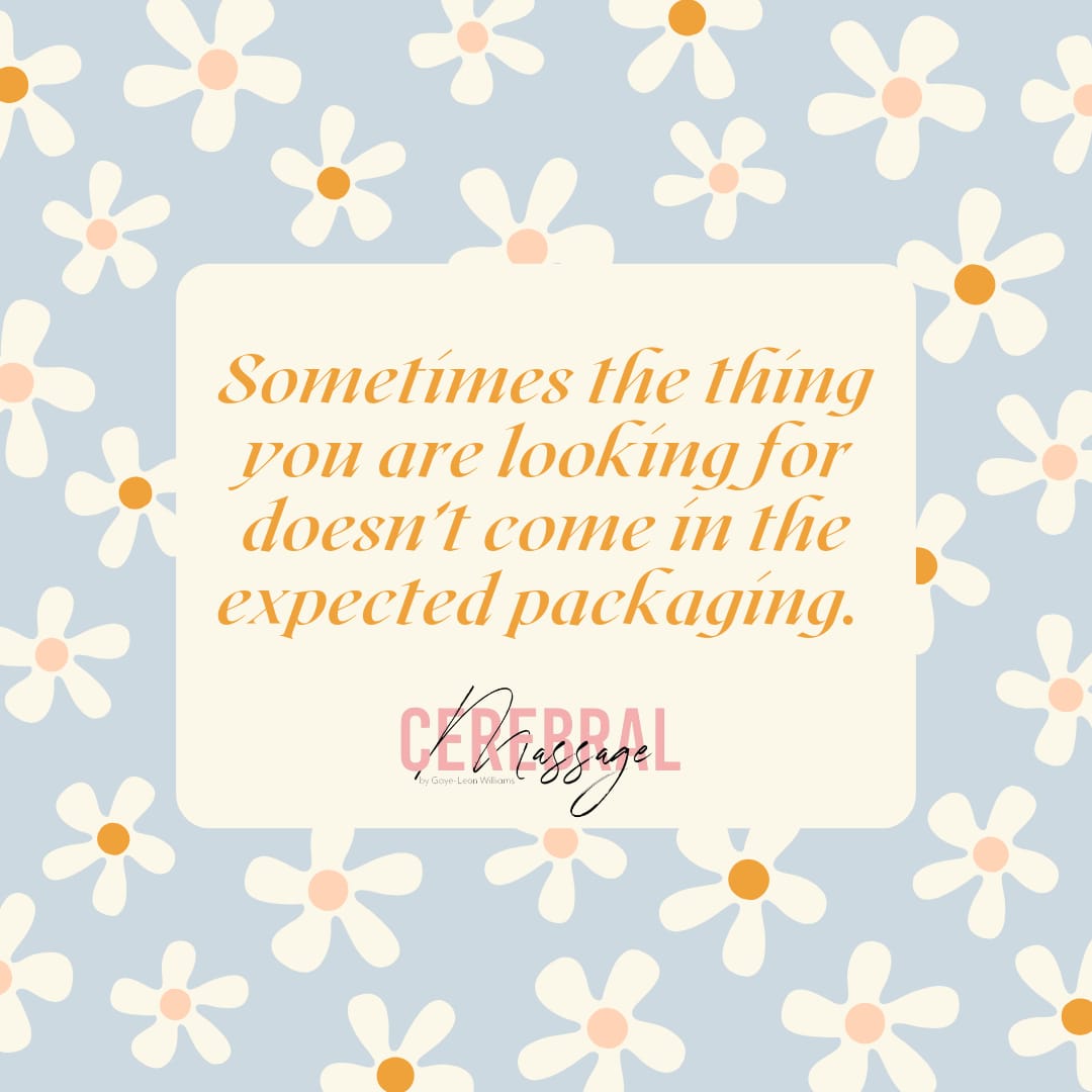 gaylemw85's tweet image. Don't miss what is yours in this season because you didn't recognize how it was packaged. God is unlimited in all His ways and very much unpredictable. #differentpackaging #snippets #cerebralmassageblog #cerebralgw #Jamaicablog #Jamaicanblogger #mondaythoughts #LinkInBio