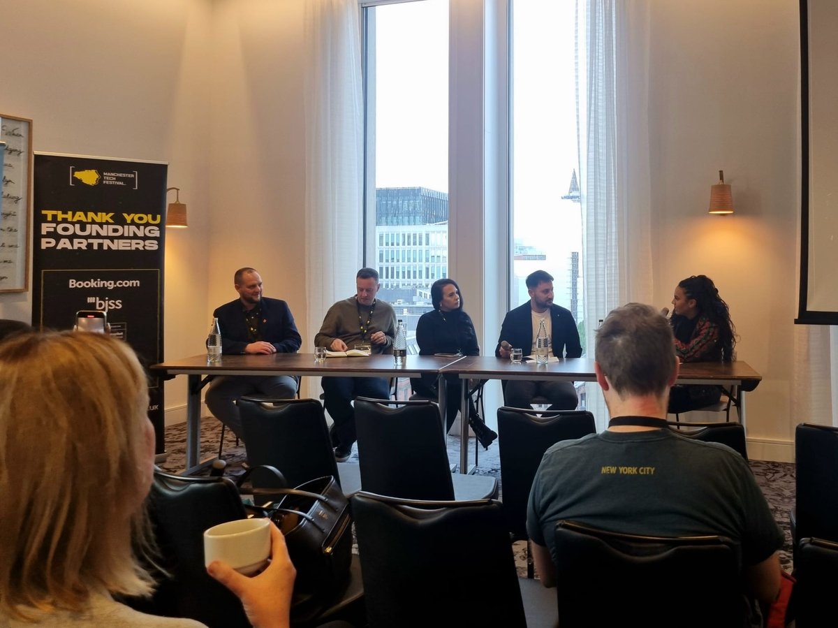 Manchester Digital (@mcrdig) on Twitter photo It was great to attend the Leadership Conference at
<a href="/MancTechFest/">Manchester Tech Festival</a> today.
Highlights included <a href="/bookingcom/">Booking.com</a> on the development and advancement of their gender diversity strategy, <a href="/krakentech_/">Kraken</a> on responsible leadership, and the 'Building High Performing Teams' panel.
#MTF2023 It was great to attend the Leadership Conference at
<a href="/MancTechFest/">Manchester Tech Festival</a> today.
Highlights included <a href="/bookingcom/">Booking.com</a> on the development and advancement of their gender diversity strategy, <a href="/krakentech_/">Kraken</a> on responsible leadership, and the 'Building High Performing Teams' panel.
#MTF2023