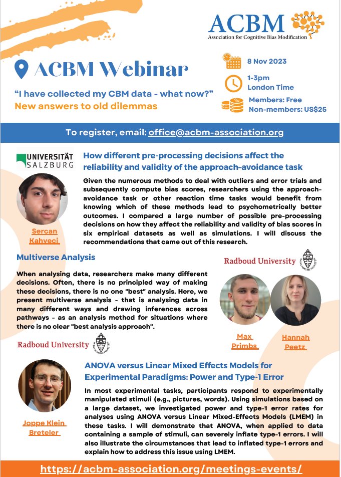 Association for Cognitive Bias Modification tweet media