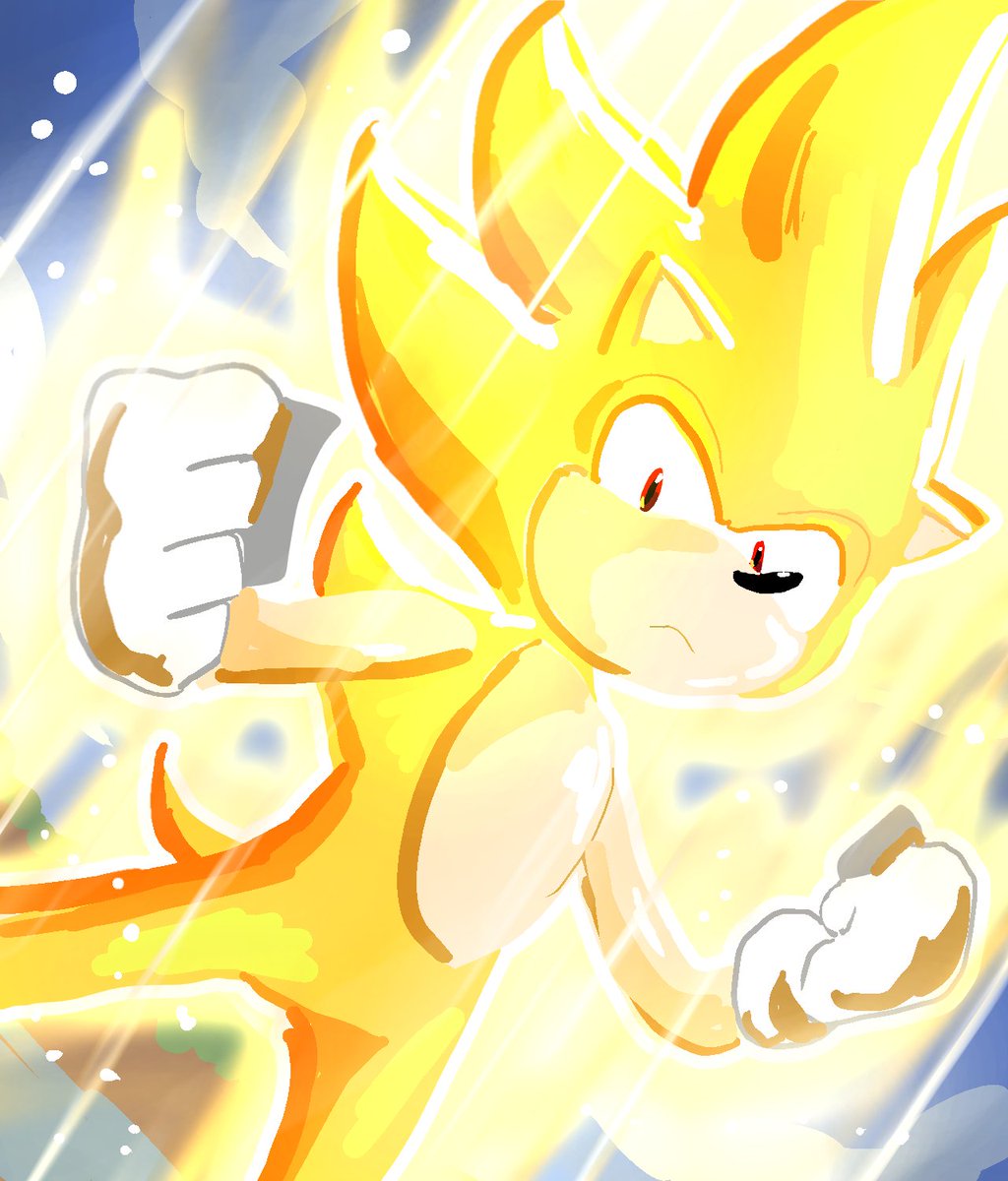 Quick Super Sonic for Sonic Frontiers Update 3! #sonicfrontiers  #sonicfanart #sonicthehedgehog #sonic #supersonic #supersonicart…