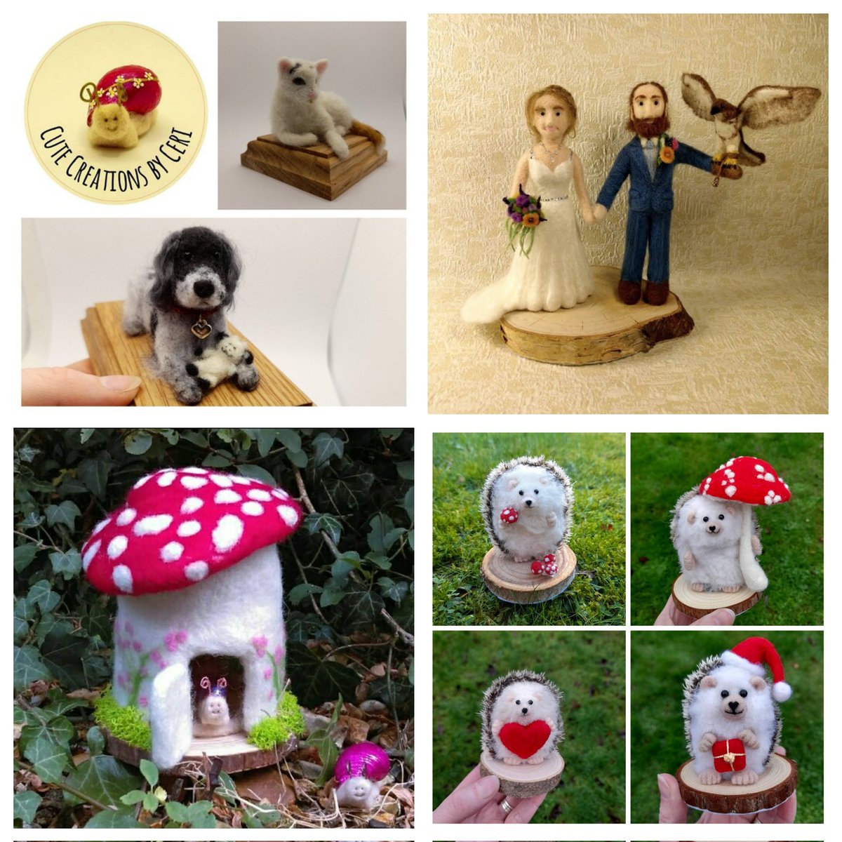fafferoffluff's tweet image. I was tagged to share a picture of my most viewed floofs, so here they be. 
#minipets
#weddingcaketoppers
#tinyshroomhouses
#minihogs 
Seeing how many times these products have been viewed left me speechless!

#fafferoffluff #imadethis #handmade #handmadeuk #shropshire