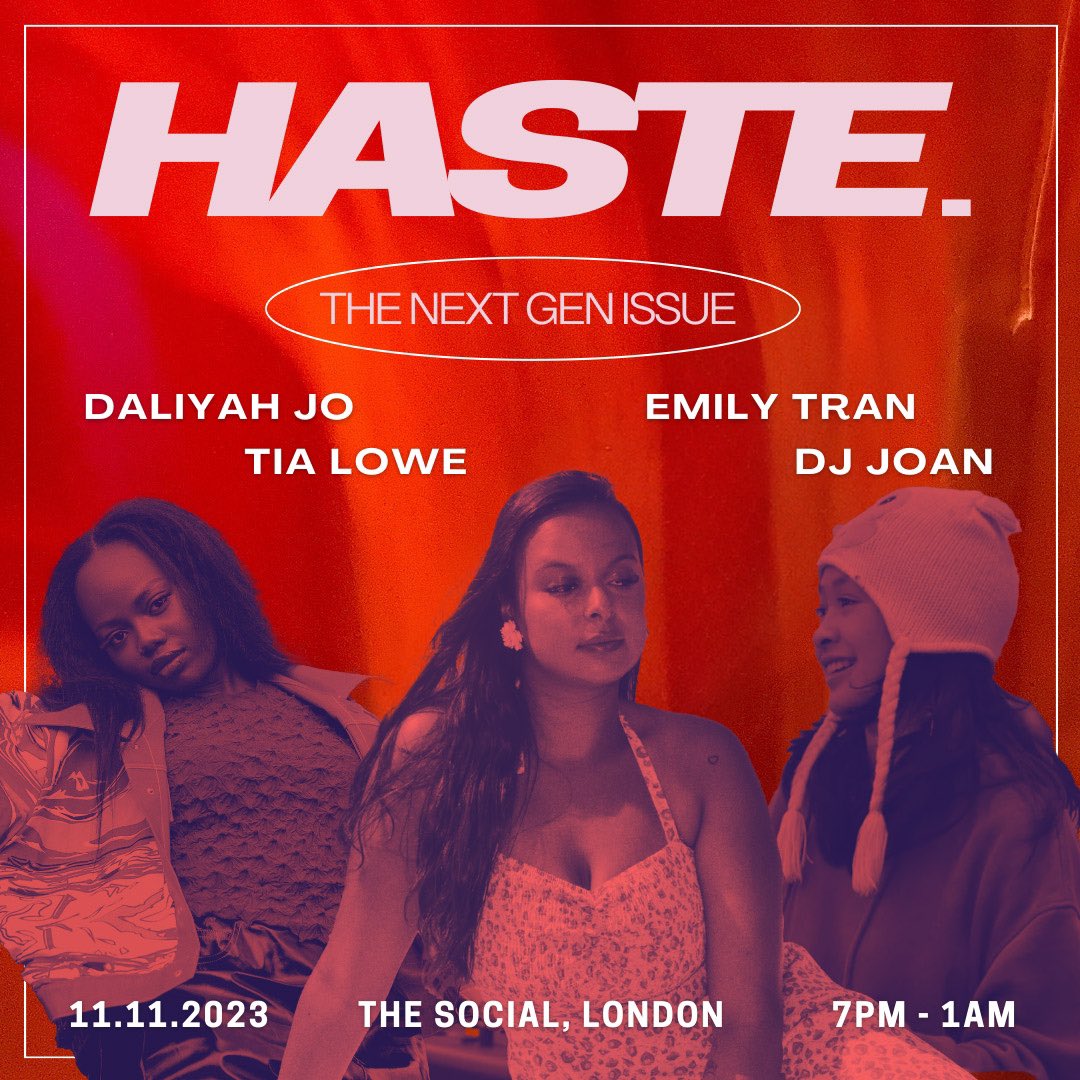Make sure you grab a ticket to our issue 4 launch at <a href="/thesocial/">The Social</a> 11.11.23! thesocial.com/events/haste-m…