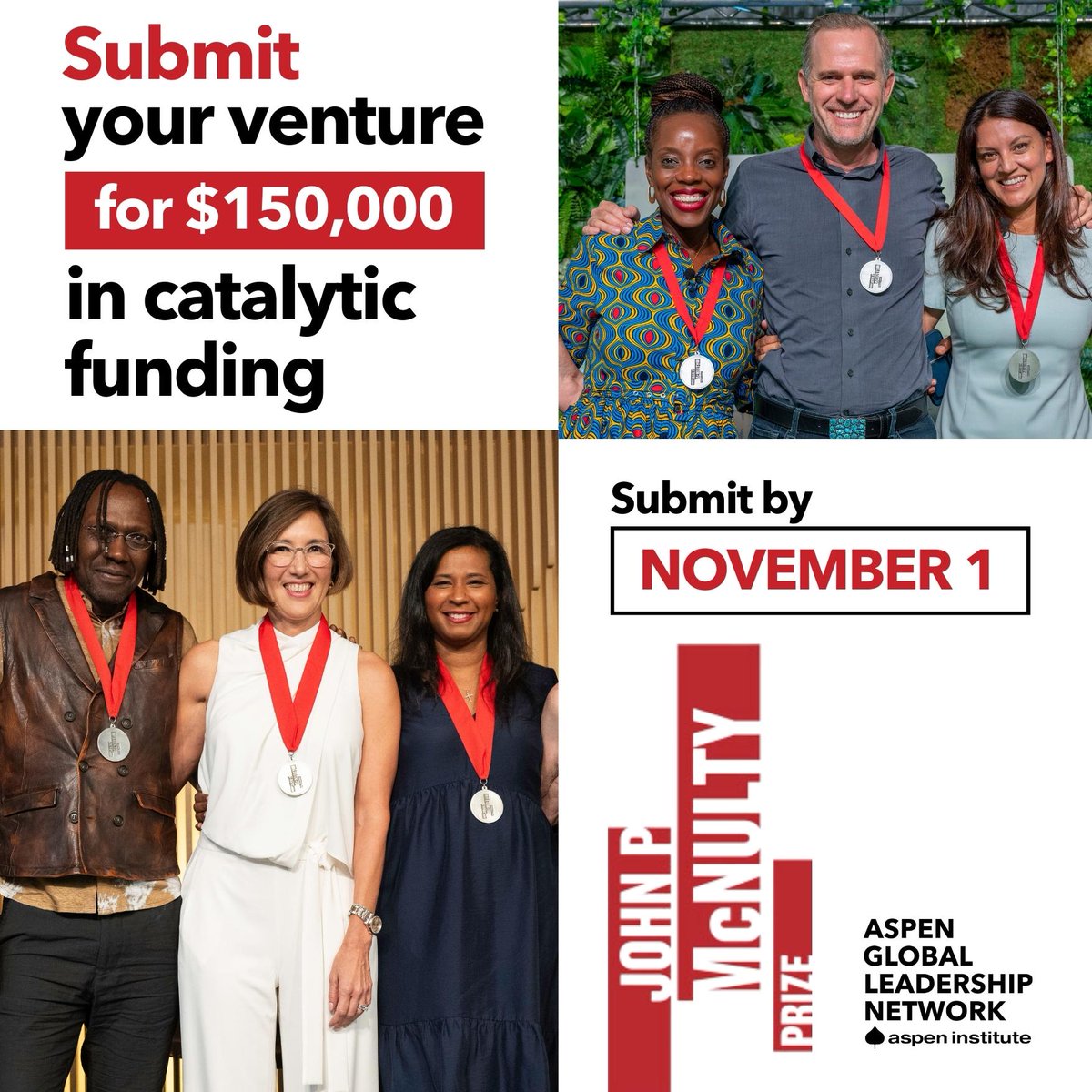 Last Chance: $150,000 Funding Opportunity! 📆 Deadline: Nov 1, 2023 Are you a Fellow embodying moral courage and leadership to tackle global challenges? Secure $150,000 from the McNulty Foundation! 🔗 Learn more: bit.ly/49f8H15 #Funding #Leadership #ApplyNow