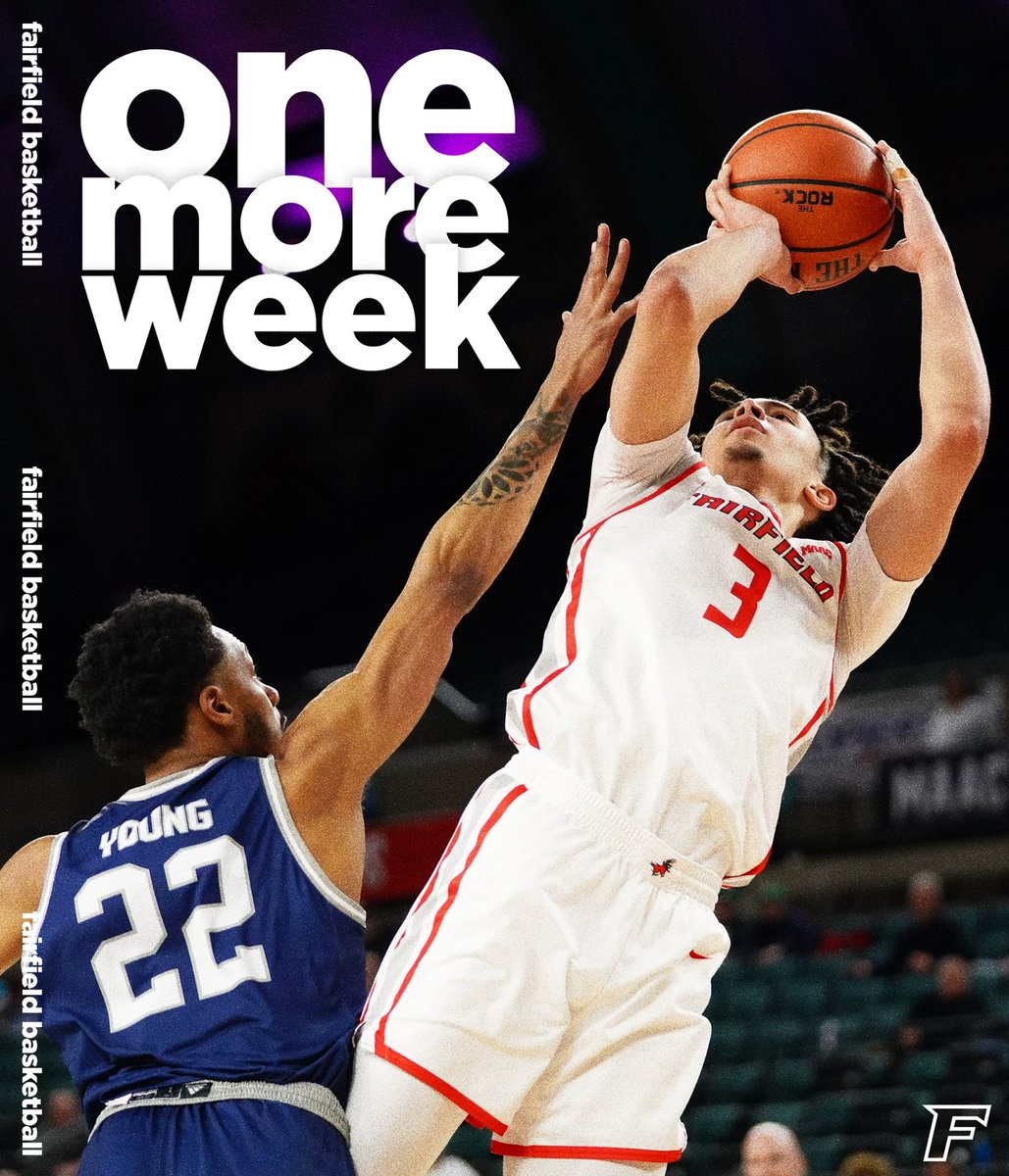 1️⃣ week ‘til BC
2️⃣ weeks ‘til Red Sea

🎟️ fairfieldstags.com/tix

#WeAreStags 🤘🏀