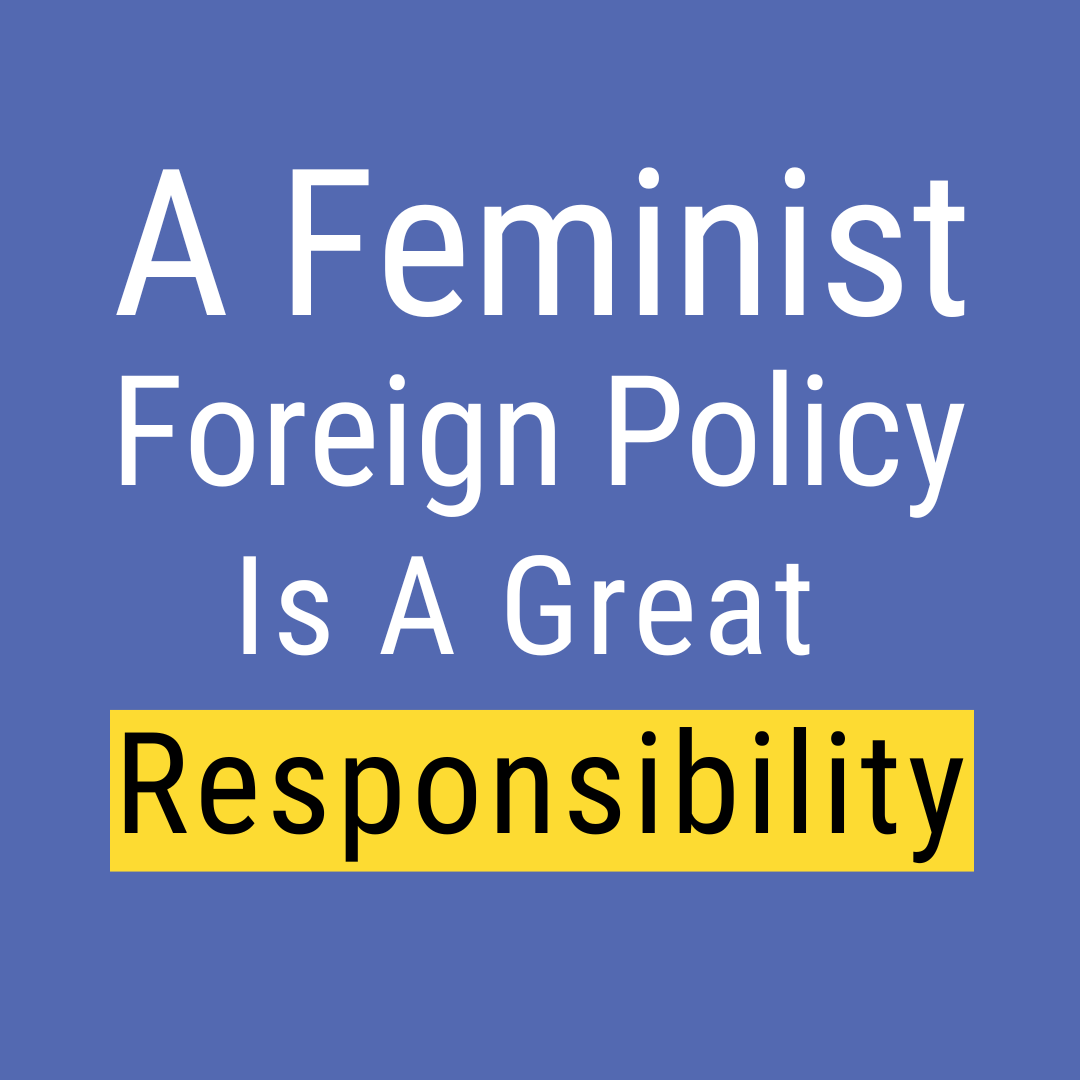 ❗️Amid the #FFPCommunityFestival, let's reaffirm: 
↪️A #FeministForeignPolicy is a great responsibility for a government to undertake ... If the policy doesn't actually reinforce feminist processes, spirit &amp; objectives, it will undermine #feminism, making it a hollow term.