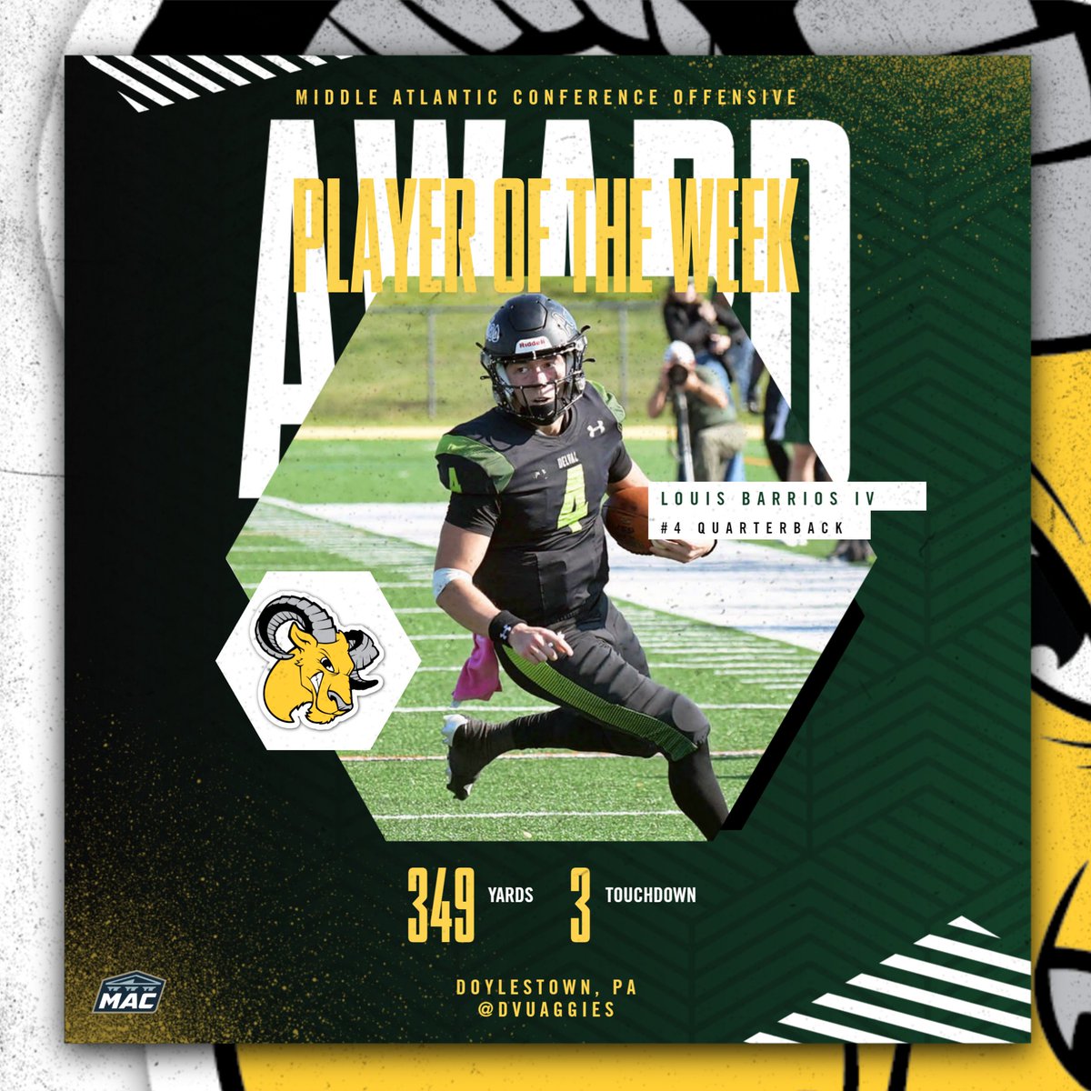 Barrios and Wilson Named MAC Athletes of the Week

#TogetherWeDoMore
athletics.delval.edu/news/2023/10/3…