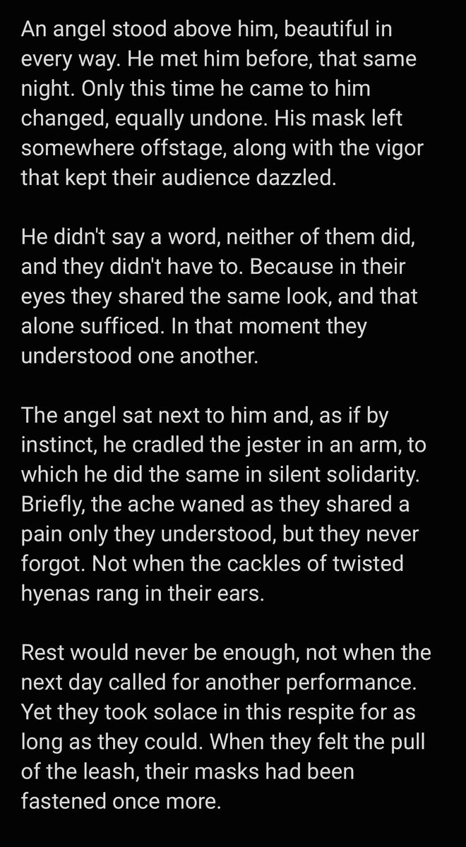 TMoe97's tweet image. Since Akire made me sad with this comic, they earned a drabble
#HazbinHotel #HelluvaBoss #drabble